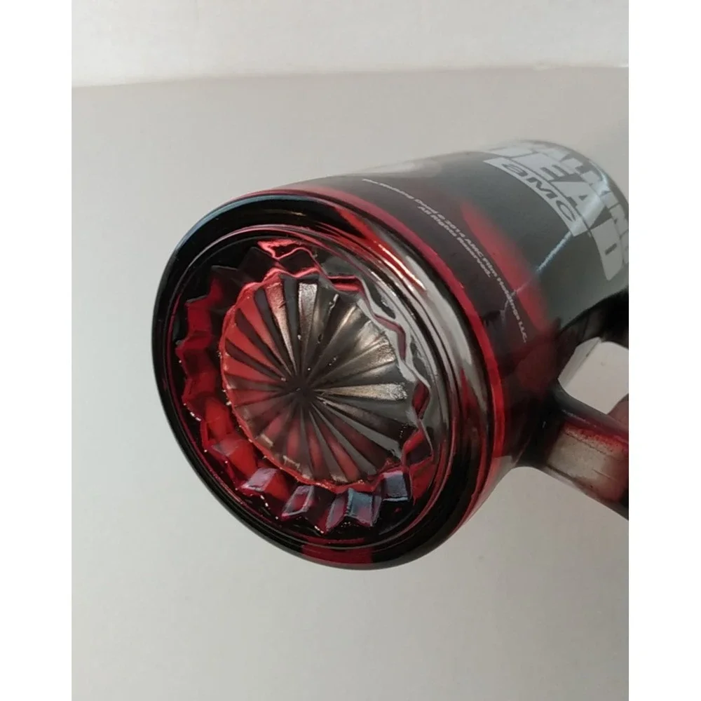 The Walking Dead Daryl Dixon AMC 2014 Black Red Fade Foil Beer Mug Stein 6